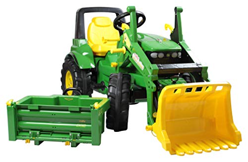 Rolly Toys 710379 - John Deere 7930 Trettraktor, 3 – 8 Jahre mit Frontlader, Transportmulde, grün Rolly Toys 710379 - John Deere 7930 Trettraktor, 3 – 8 Jahre mit Frontlader, Transportmulde, grün von ROLLY TOYS