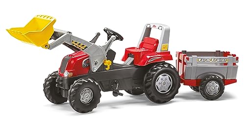 Rolly Toys 811397 rollyJunior RT | Traktor mit Frontlader | Lader und Anhänger rollyFarm Trailer | Flüsterreifen u Sitzverstellung | Motorhaube öffenbar | ab 3 Jahren | Farbe rot/schwarz/grau Rolly Toys 811397 rollyJunior RT | Traktor mit Frontlader | Lader und Anhänger rollyFarm Trailer | Flüsterreifen u Sitzverstellung | Motorhaube öffenbar | ab 3 Jahren | Farbe rot/schwarz/grau von ROLLY TOYS