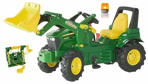 Rolly Toys rollyFarmtrac John Deere 7930 (Rundumleuchte, Frontlader, Seilwinde, Kinder 3 - 8 Jahre, Luftreifen, Tretfahrzeug für Kinder) 710362 von Rolly Toys