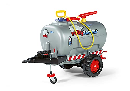 Rolly Toys rollyTanker Fass-Anhänger mit Pumpe und Spritze (für Kinder von 3 - 10 Jahre, mit Stützrad, max. Befüllung 30 Liter) 122776 von ROLLY TOYS