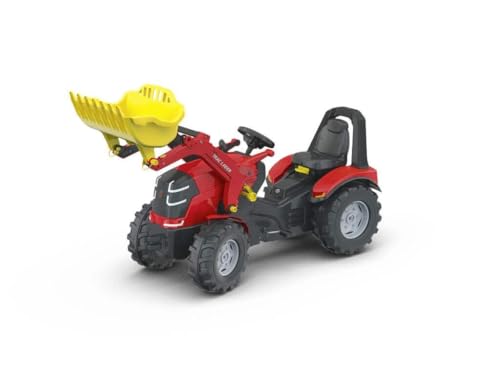 Rolly Toys rollyX-Trac Premium Trettraktor (Alter 3-10 Jahre, Flüsterlaufreifen, mit Frontlader, Frontkotflügel) 651009 von ROLLY TOYS