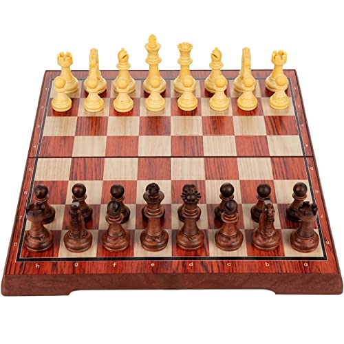 Internationales Schach Professionelles Schachspiel Schachbrett Tragbares Reiseschachbrett mit Schach und Aufbewahrungsbox Familiengeburtstagsgeschenk Schach von ROLTIN