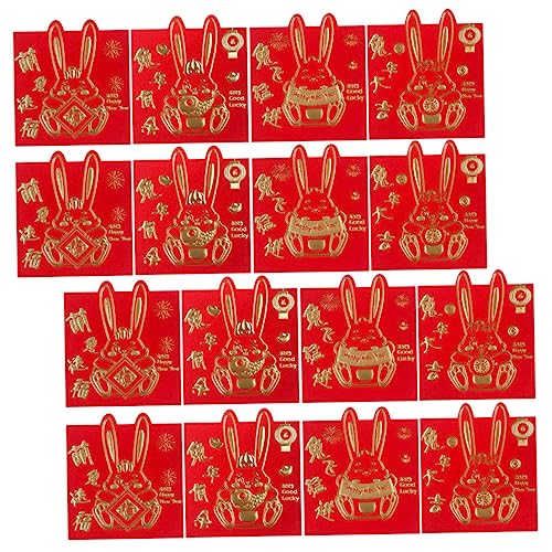 ROMANSENTIAL 48st Jahr Des Roten Umschlags Des Kaninchens Kuchendeckel Tortenaufsatz Nähen Couplet Geburtstagsdekorationen Gold Mondjahr Geld 150 g Fluoreszierendes Rotes Papier ROMANSENTIAL 48st Jahr Des Roten Umschlags Des Kaninchens Kuchendeckel Tortenaufsatz Nähen Couplet Geburtstagsdekorationen Gold Mondjahr Geld 150 g Fluoreszierendes Rotes Papier von ROMANSENTIAL