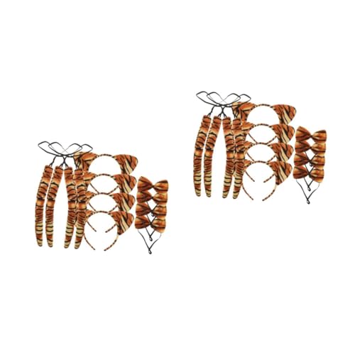 ROMANSENTIAL 8 Sätze Stirnband mit Tierohren Fliege Rattenohren Tigerkostüm fasching zubehör faschingsaccessoires Haarband kleider zarter Tigerschwanz Kostüm Fliege Stütze Kunstfell ROMANSENTIAL 8 Sätze Stirnband mit Tierohren Fliege Rattenohren Tigerkostüm fasching zubehör faschingsaccessoires Haarband kleider zarter Tigerschwanz Kostüm Fliege Stütze Kunstfell von ROMANSENTIAL