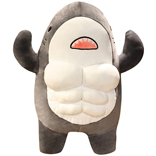 ROMANSENTIAL Muskelhai-Puppe Möwe Hai-Kostüm gefüllte Hai-Puppe Kuscheltier Bequeme Haipuppe Sofa-Puppen- entzückender Cartoon-Hai entzückende Haipuppe PP Baumwolle Grey ROMANSENTIAL Muskelhai-Puppe Möwe Hai-Kostüm gefüllte Hai-Puppe Kuscheltier Bequeme Haipuppe Sofa-Puppen- entzückender Cartoon-Hai entzückende Haipuppe PP Baumwolle Grey von ROMANSENTIAL