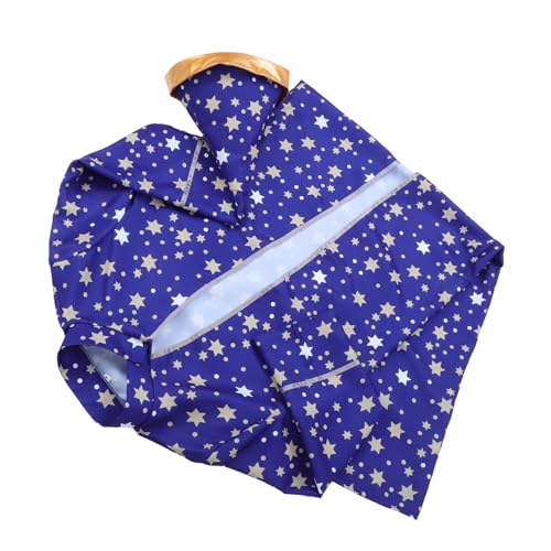ROMANSENTIAL Zauberer-Robe Mit Sternen Und Passendem Hut, Kinder-Zauberer-kostüm Für Halloween, Zauberer-umhang Für Jungen Und Mädchen Zum Verkleiden Und Rollenspielen ROMANSENTIAL Zauberer-Robe Mit Sternen Und Passendem Hut, Kinder-Zauberer-kostüm Für Halloween, Zauberer-umhang Für Jungen Und Mädchen Zum Verkleiden Und Rollenspielen von ROMANSENTIAL