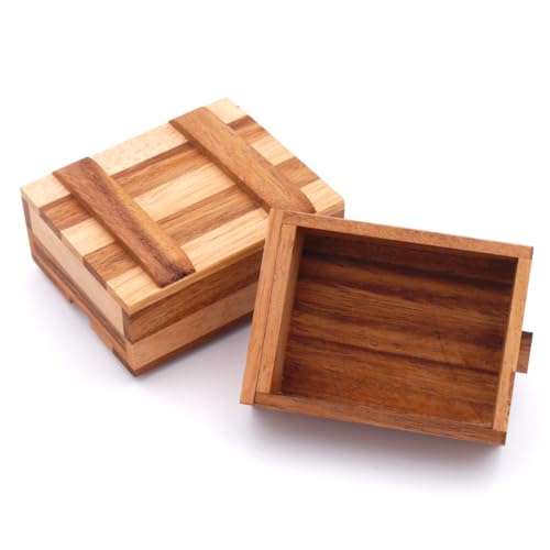 ROMBOL Geschenkbox 2, Magic Box, Schatzkiste, Geschenkverpackung, klein, Holzspiel, Denkspiel, Knobelspiel, Geduldspiel aus Holz ROMBOL Geschenkbox 2, Magic Box, Schatzkiste, Geschenkverpackung, klein, Holzspiel, Denkspiel, Knobelspiel, Geduldspiel aus Holz von ROMBOL