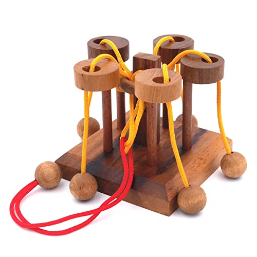 ROMBOL Karussell-Puzzle, Seil-Puzzle mit Pfiff, Geduldspiel aus Holz ROMBOL Karussell-Puzzle, Seil-Puzzle mit Pfiff, Geduldspiel aus Holz von ROMBOL