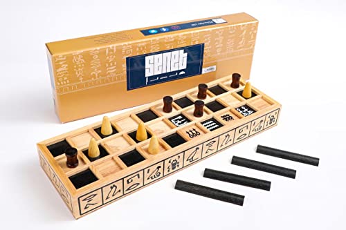 ROMBOL Senet - Das Brettspiel der Pharaonen, antikes, ägyptisches Würfelspiel von ROMBOL
