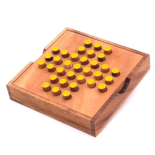 ROMBOL Solitaire, der unterhaltsame Klassiker aus edlem Holz mit praktischem Verschlussband, Farbe:Gelb ROMBOL Solitaire, der unterhaltsame Klassiker aus edlem Holz mit praktischem Verschlussband, Farbe:Gelb von ROMBOL