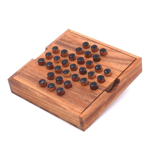 ROMBOL Solitaire, der unterhaltsame Klassiker aus edlem Holz mit praktischem Verschlussband, Farbe:Schwarz ROMBOL Solitaire, der unterhaltsame Klassiker aus edlem Holz mit praktischem Verschlussband, Farbe:Schwarz von ROMBOL