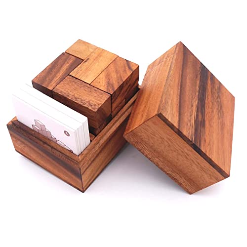 ROMBOL Soma Würfel - variantenreiches Denkspiel mit 50 Karten aus Holz ROMBOL Soma Würfel - variantenreiches Denkspiel mit 50 Karten aus Holz von ROMBOL