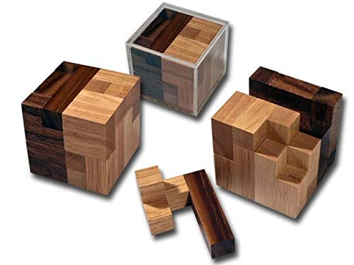 ROMBOL Tetra Contact (Osanori Yamamoto, Japan, 2003), Holzspiel, Denkspiel, Knobelspiel, Geduldspiel aus Holz von ROMBOL