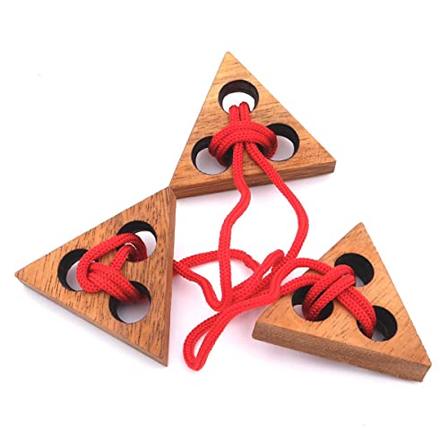 ROMBOL Triangelpuzzle, EIN Seilpuzzle, Holzspiel, Denkspiel, Knobelspiel, Geduldspiel aus Holz ROMBOL Triangelpuzzle, EIN Seilpuzzle, Holzspiel, Denkspiel, Knobelspiel, Geduldspiel aus Holz von ROMBOL