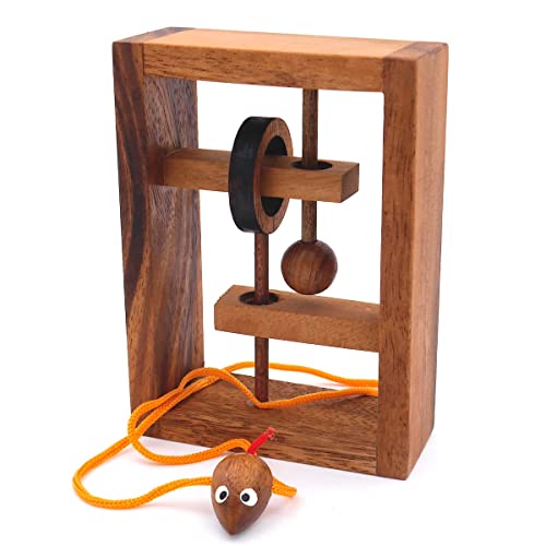 Verflixter Rahmen, Seilpuzzle, Holzspiel, Denkspiel, Knobelspiel, Geduldspiel aus Holz Verflixter Rahmen, Seilpuzzle, Holzspiel, Denkspiel, Knobelspiel, Geduldspiel aus Holz von ROMBOL
