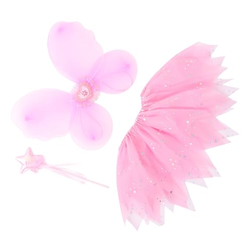 ROMISBABA 1 Satz Feenkleid Für Feenflügel Zauberstäbe Prinzessinnen Kostüm Tutu-rock Schmetterlingsflügel Performance-anzug Für Partykostüm Feenkleid Mit Flügeln Rosa ROMISBABA 1 Satz Feenkleid Für Feenflügel Zauberstäbe Prinzessinnen Kostüm Tutu-rock Schmetterlingsflügel Performance-anzug Für Partykostüm Feenkleid Mit Flügeln Rosa von ROMISBABA