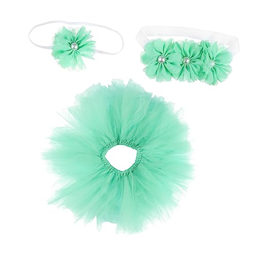ROMISBABA 1 Satz Tutu Rock dreiteiliges Set kreative Babykleidung Tutus-Rock-Prinzessin -Tutu-Kleid Unterrock boxen set badeset -Foto-Requisitenkostüm Blumenkleid-Outfits Acryl Green ROMISBABA 1 Satz Tutu Rock dreiteiliges Set kreative Babykleidung Tutus-Rock-Prinzessin -Tutu-Kleid Unterrock boxen set badeset -Foto-Requisitenkostüm Blumenkleid-Outfits Acryl Green von ROMISBABA