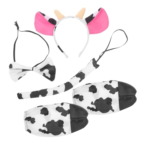 ROMISBABA Halloween Milchkuh Ohren Stirnband Set Jungen Und Mädchen Party Kostüm Zubehör ROMISBABA Halloween Milchkuh Ohren Stirnband Set Jungen Und Mädchen Party Kostüm Zubehör von ROMISBABA