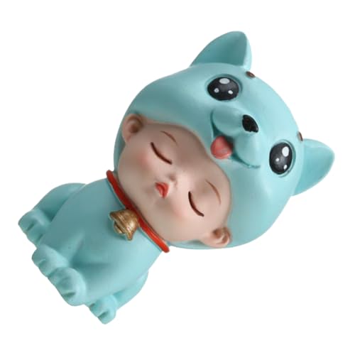 ROMISBABA 1 Stück Backen Dekoration Ornamente Mini -Tierfiguren Party Die Topper geburtstagsdeko kindergeburtstags dekoration Kuchendekorationen entzückender Kuchen Harz Sky-blue von ROMISBABA
