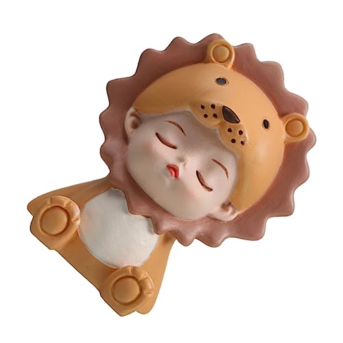 ROMISBABA 1 Stück Backen Dekoration Ornamente geburtstagsdeko kindergeburtstags dekoration Tortenaufsatz mit Tiermotiv Skulptur Kuchen Picks Tortenverzierungen für Harz Yellow von ROMISBABA