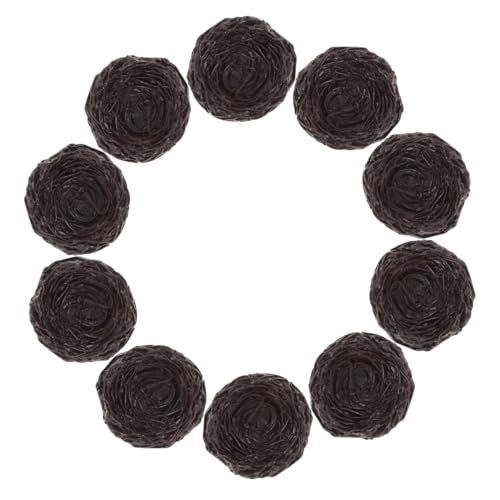 ROMISBABA 10 Stück Mini Resin Vogelnest mit Eiern Teiliges Handgefertigtes Dekoratives Kunstharz für Heimdekoration Osterdeko DIY Bastelprojekte zum Fotografieren und Verschönern Kleiner von ROMISBABA