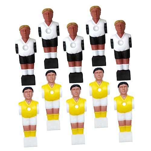 ROMISBABA 10 Stück Teiliges Tischfußball Spieler Figuren aus Langlebigem Harz Fußballspieler Ersatz für Tischkicker Glatte Oberfläche Verschleißfest als Foosball Zubehör für Spielspaß von ROMISBABA