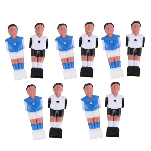ROMISBABA 10 Stück Teiliges Tischfußballspieler aus Robustem Resin Verschleißfest und Geruchlos mit Klarer Farbkennzeichnung Langlebig für Intensives Spielvergnügen Am Kicker Tisch von ROMISBABA