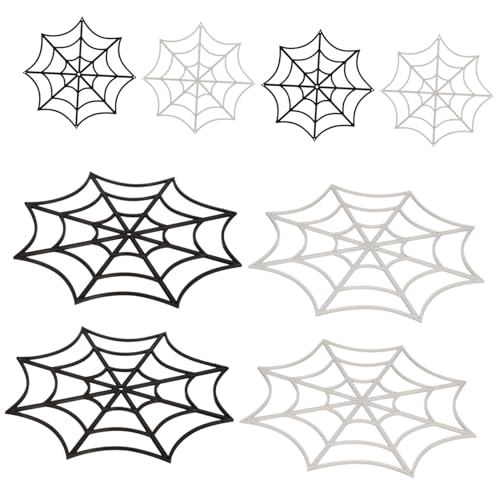 ROMISBABA 12 Stück Teiliges Halloween Deko Spinnennetz Schwarz und Weiß Realistische Spinnweben für Party Bühne und Heimdeko Langlebig und Detailgetreu Gestaltet ROMISBABA 12 Stück Teiliges Halloween Deko Spinnennetz Schwarz und Weiß Realistische Spinnweben für Party Bühne und Heimdeko Langlebig und Detailgetreu Gestaltet von ROMISBABA