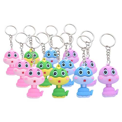ROMISBABA 12 Stück Teiliges Set Bunter Kreativer Schlangen Schlüsselanhänger Niedliche Taschenanhänger Dekorative und Praktische Keychain Accessoires als zum Jahr der Schlange von ROMISBABA