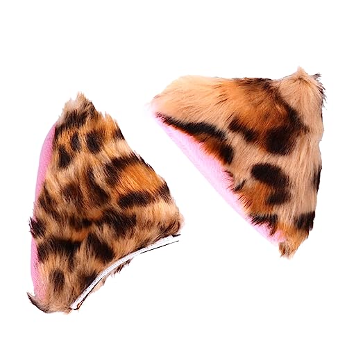 ROMISBABA 1Paar Plüsch Katzenohren Haarclip für Lustiger Kopfschmuck für Cosplay Kostümpartys Langlebig Hochwertigem Kaninchenhaar Material von ROMISBABA