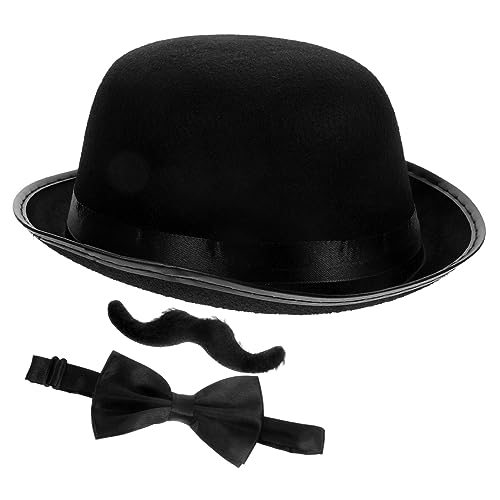 ROMISBABA 1Satz Detektiv Kostüm für Cosplay Zubehör mit Schnurrbart Hut Lupe für Karneval Fasching Partys für Herren Damen Fördert Kreativität von ROMISBABA