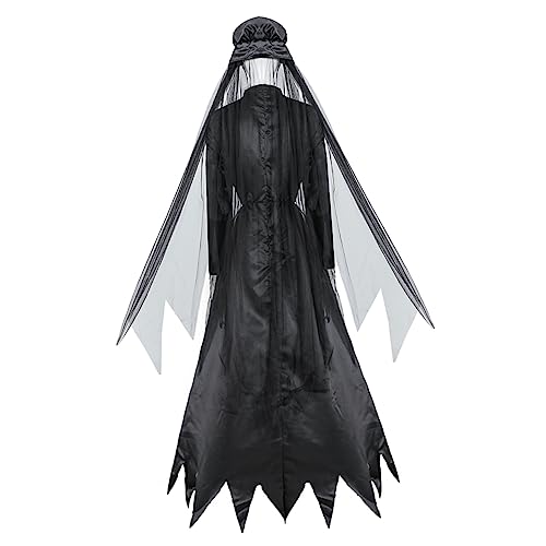 ROMISBABA 1Satz Halloween Kostüm für Damen Hexenkleid mit Hut Cosplay Outfit für Partys Maskeraden Strapazierfähigem für Halloweenfeiern ROMISBABA 1Satz Halloween Kostüm für Damen Hexenkleid mit Hut Cosplay Outfit für Partys Maskeraden Strapazierfähigem für Halloweenfeiern von ROMISBABA