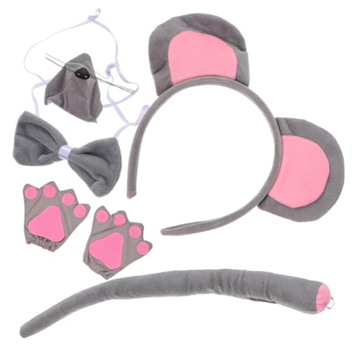 ROMISBABA 1Satz Kostümset für Erwachsene Graue Mausohr Haarreifen Perfektes Cosplay Accessoire für Halloween Kostümpartys Tierkostüm Zubehör für Unvergessliche von ROMISBABA