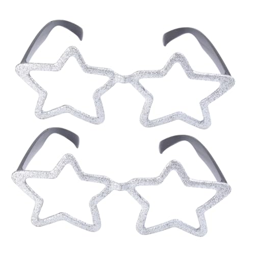 ROMISBABA 2 Paare Pentagramm-brille Festival Brillen Sonnenbrille Lustig Foto -requisiten Festival Sonnenbrille Cosplay-zubehör Party Brille Partybrillen Spassbrillen Plastik Silber ROMISBABA 2 Paare Pentagramm-brille Festival Brillen Sonnenbrille Lustig Foto -requisiten Festival Sonnenbrille Cosplay-zubehör Party Brille Partybrillen Spassbrillen Plastik Silber von ROMISBABA