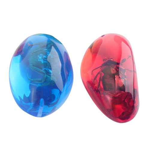 ROMISBABA 2 Stk Bienenwachs-Anhänger Schmuck Bernstein Charme Charms-Sammlung Insekten-Spezimen ROMISBABA 2 Stk Bienenwachs-Anhänger Schmuck Bernstein Charme Charms-Sammlung Insekten-Spezimen von ROMISBABA