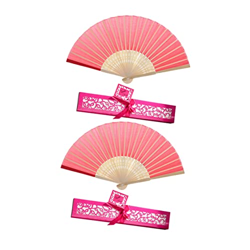 ROMISBABA 2 Stück Klassischer Faltbarer Handfächer aus mit Chinesischem Stil Zartem Design und Praktischer Box Teiliges für Damen Hochzeit Party und Dekoration ROMISBABA 2 Stück Klassischer Faltbarer Handfächer aus mit Chinesischem Stil Zartem Design und Praktischer Box Teiliges für Damen Hochzeit Party und Dekoration von ROMISBABA
