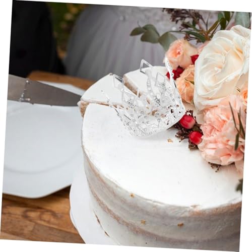 ROMISBABA 2 Stück Mini Krone Cake Topper aus Legierung mit Funkelnden Strasssteinen Tortendeko für Hochzeit Geburtstag Cupcakes Wiederverwendbare Mini Tiara Ornamente ROMISBABA 2 Stück Mini Krone Cake Topper aus Legierung mit Funkelnden Strasssteinen Tortendeko für Hochzeit Geburtstag Cupcakes Wiederverwendbare Mini Tiara Ornamente von ROMISBABA