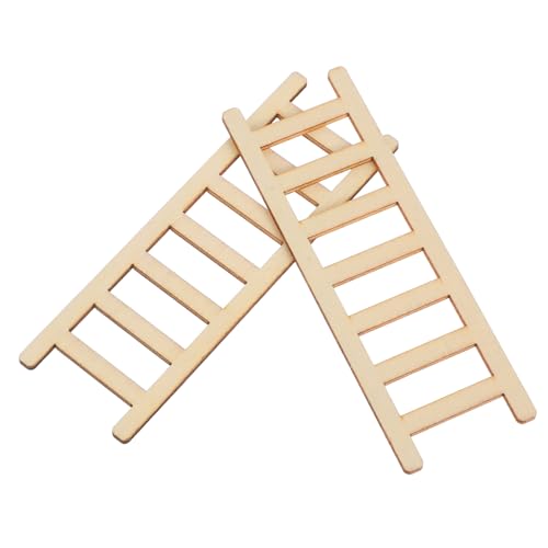 ROMISBABA 2 Stück Miniatur Holzleiter DIY Garten Dekoration für Mikrolandschaften Langlebiges und Leichtes Design für Kreative Bastelprojekte und Puppenhäuser ROMISBABA 2 Stück Miniatur Holzleiter DIY Garten Dekoration für Mikrolandschaften Langlebiges und Leichtes Design für Kreative Bastelprojekte und Puppenhäuser von ROMISBABA