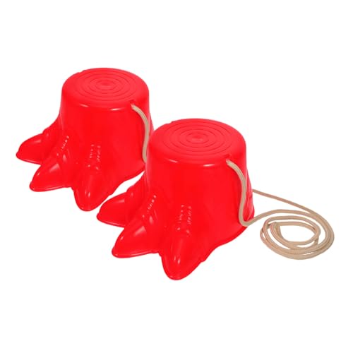 ROMISBABA 2 Stück Outdoor Stelzenschuhe in Rot Kunststoff Stelzen für Gleichgewichtstraining und Sportspielzeug Fördert Koordination und Eltern Junge Mädchen Beziehung ROMISBABA 2 Stück Outdoor Stelzenschuhe in Rot Kunststoff Stelzen für Gleichgewichtstraining und Sportspielzeug Fördert Koordination und Eltern Junge Mädchen Beziehung von ROMISBABA