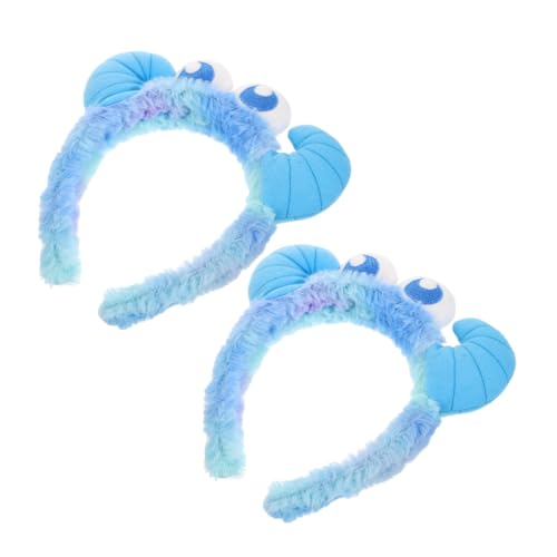ROMISBABA 2 Stück Plüsch Horn Stirnband für Frauen Lustiger Cartoon Haarschmuck für Make Up und Hautpflege Einzigartiges Design für Cosplay und Partys Blau mit Augen ROMISBABA 2 Stück Plüsch Horn Stirnband für Frauen Lustiger Cartoon Haarschmuck für Make Up und Hautpflege Einzigartiges Design für Cosplay und Partys Blau mit Augen von ROMISBABA