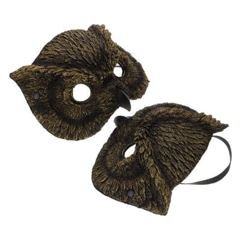 ROMISBABA 2 Stück Realistische Eulenmaske Teiliges PU Schaum Leichte Tiermaske für Halloween Karneval Cosplay Party Hautfreundlich Detailreiche Vogelmaske für Damen und Herren ROMISBABA 2 Stück Realistische Eulenmaske Teiliges PU Schaum Leichte Tiermaske für Halloween Karneval Cosplay Party Hautfreundlich Detailreiche Vogelmaske für Damen und Herren von ROMISBABA