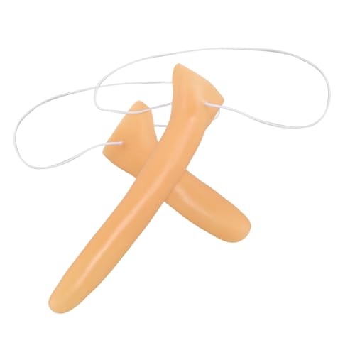 ROMISBABA 2 Stück Teiliges Halloween Cosplay mit Langer Stabiler Vinyl Nase Langlebige Kostümrequisite für Bühnenauftritte Themenpartys Fasching und Dekorative Partyaccessoires von ROMISBABA