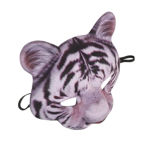 ROMISBABA 2 Stück Tiger Tiermasken für Halloween Karneval Fasching Realistische Leichte Halbgesichtsmasken mit Komfortablem Sitz für Cosplay Kostüm Party und Fotorequisiten ROMISBABA 2 Stück Tiger Tiermasken für Halloween Karneval Fasching Realistische Leichte Halbgesichtsmasken mit Komfortablem Sitz für Cosplay Kostüm Party und Fotorequisiten von ROMISBABA