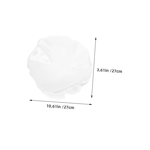 ROMISBABA 2 Stück Weißer Spitzen Maid Hut Haube für Damen Atmungsaktiv als Cosplay und Party Kostümzubehör Vielseitiges Accessoire für Verkleidungsspiele ROMISBABA 2 Stück Weißer Spitzen Maid Hut Haube für Damen Atmungsaktiv als Cosplay und Party Kostümzubehör Vielseitiges Accessoire für Verkleidungsspiele von ROMISBABA