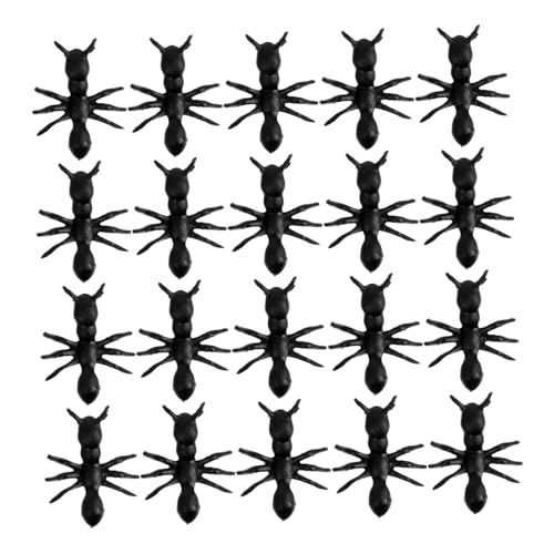 ROMISBABA 200 Stück PVC Ameisen Modell Realistische Kunststoff Ameisen Figuren Langlebige Miniatur Insekten Dekoration für Schreibtisch Wohnzimmer und Garten Detailgetreu und Dekorativ von ROMISBABA