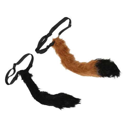 ROMISBABA 2Stücke Fuchs Cosplay Verstellbarer Plüsch Fuchsschwanz für Halloween Party Kostümverkleidung Wiederverwendbar Bequemes Design für Authentische Tierkostüme ROMISBABA 2Stücke Fuchs Cosplay Verstellbarer Plüsch Fuchsschwanz für Halloween Party Kostümverkleidung Wiederverwendbar Bequemes Design für Authentische Tierkostüme von ROMISBABA