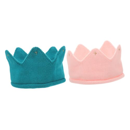 ROMISBABA 2Stücke Gestrickte Kronenmütze für Beanie Mütze für Erste Geburtstage Babypartys Langlebig Stylisch Vielseitig für Süße Geburtstagsfotos ROMISBABA 2Stücke Gestrickte Kronenmütze für Beanie Mütze für Erste Geburtstage Babypartys Langlebig Stylisch Vielseitig für Süße Geburtstagsfotos von ROMISBABA