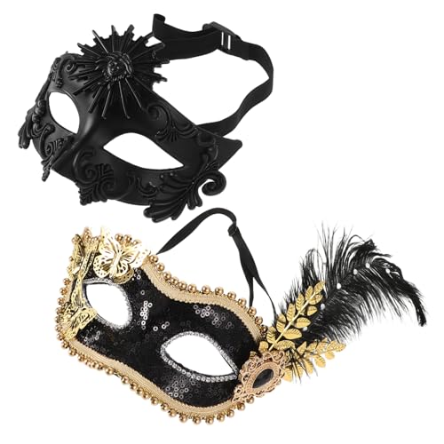 ROMISBABA 2pcs Partymasken Für Frauen Maskerade Maske Vintage Antique Masken Abend -ball -ballmaske Für Frauen Venezianische Masken Für Venezianische Maskerade Und Prom Ball ROMISBABA 2pcs Partymasken Für Frauen Maskerade Maske Vintage Antique Masken Abend -ball -ballmaske Für Frauen Venezianische Masken Für Venezianische Maskerade Und Prom Ball von ROMISBABA