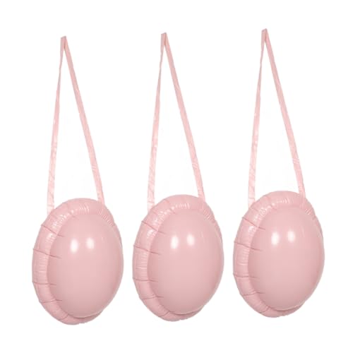 ROMISBABA 3 Stück Aufblasbarer Bauch künstlicher falscher Bauch Halloween Accessoire PVC Rosa von ROMISBABA