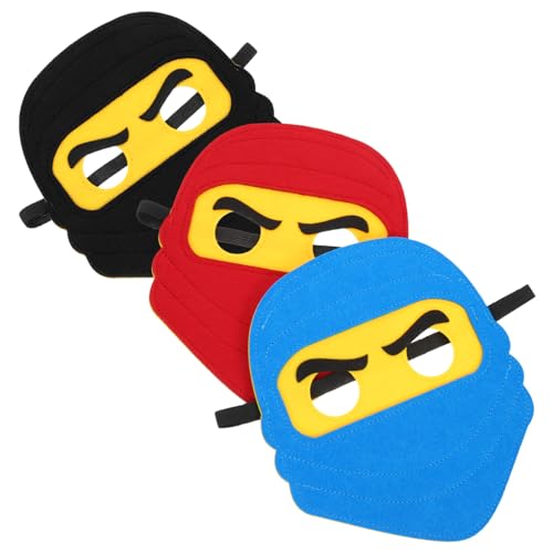 ROMISBABA 3 Stück Filzmasken Ninja Design Piraten Augenklappe Elastisch Leicht für Fasching Karneval Cosplay Party Verkleidung ROMISBABA 3 Stück Filzmasken Ninja Design Piraten Augenklappe Elastisch Leicht für Fasching Karneval Cosplay Party Verkleidung von ROMISBABA
